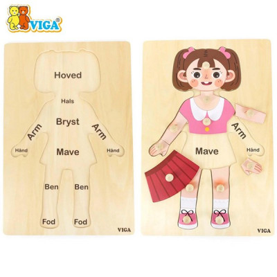 Body Parts Puzzle-Girl（12pcs）