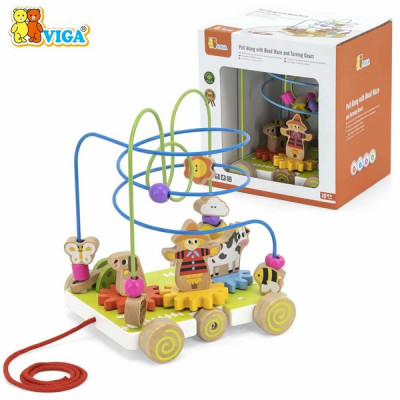 Pull Along with Bead Maze and Turning Gears
